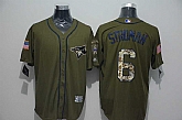 Toronto Blue Jays #6 Marcus Stroman Green Salute to Service Stitched Baseball Jersey,baseball caps,new era cap wholesale,wholesale hats